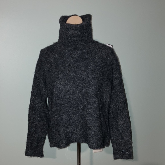 Madewell Sweater Wool-Blend Cowl Turtleneck Size Small - Picture 5 of 11